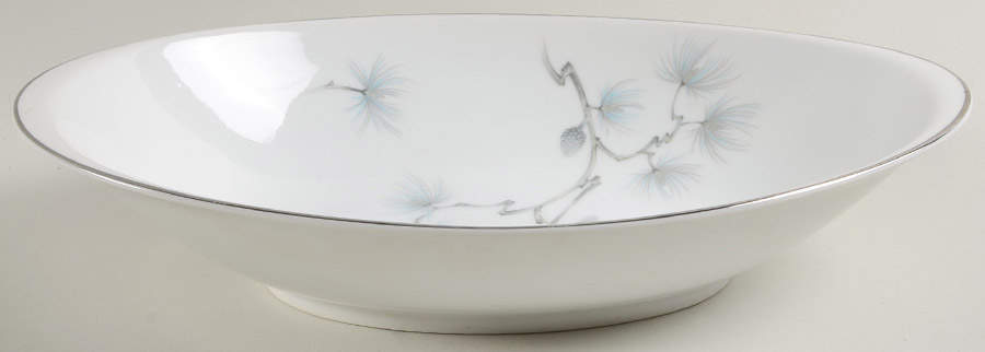 Caroline Pine 11" Oval Vegetable Bowl by Meito-1