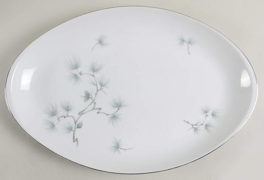 Caroline Pine 12" Oval Serving Platter by Meito-1
