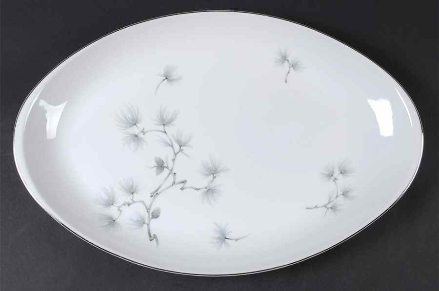 Caroline Pine 16" Oval Serving Platter by Meito-1