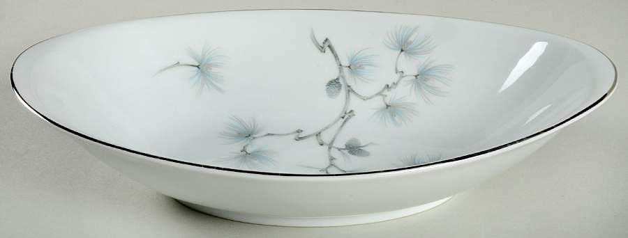 Caroline Pine 10" Oval Vegetable Bowl by Meito-1