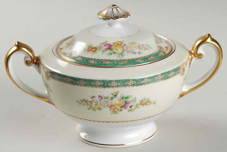 Carolina Sugar Bowl & Lid by Meito-1