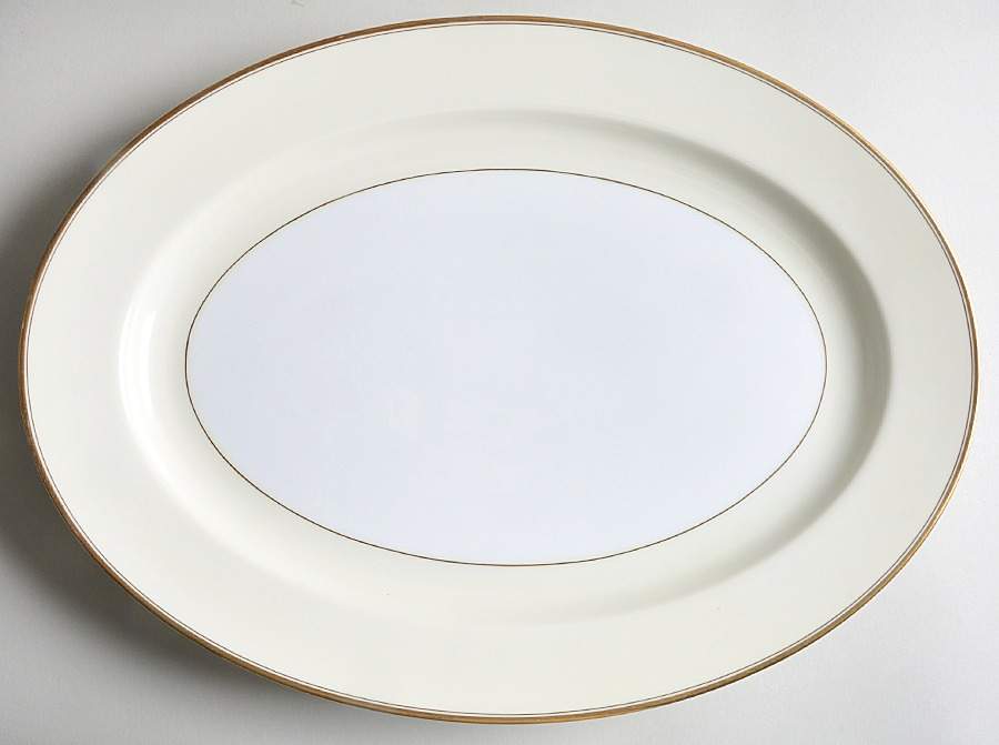 Carlton 16" Oval Serving Platter by Meito-1