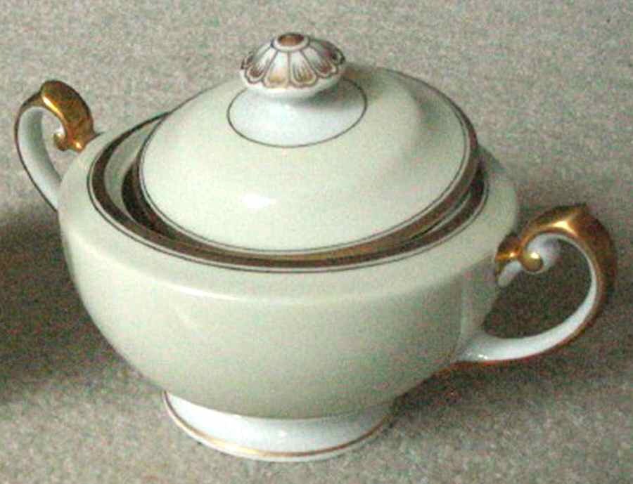 Carlton Sugar Bowl & Lid by Meito-1