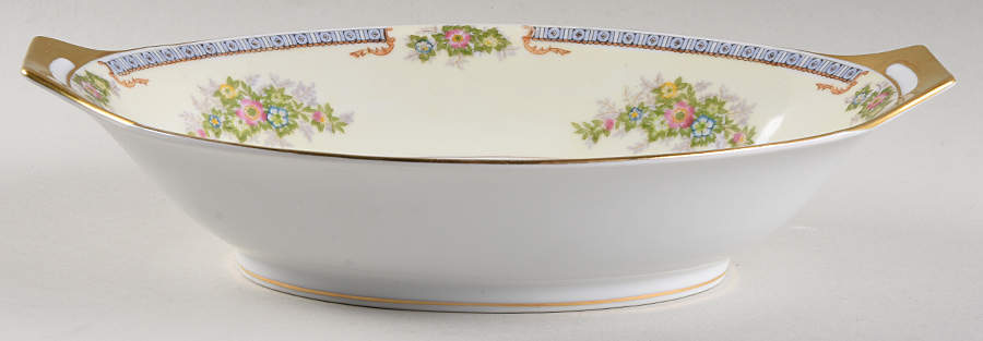 Cecil 11" Oval Vegetable Bowl by Meito-1
