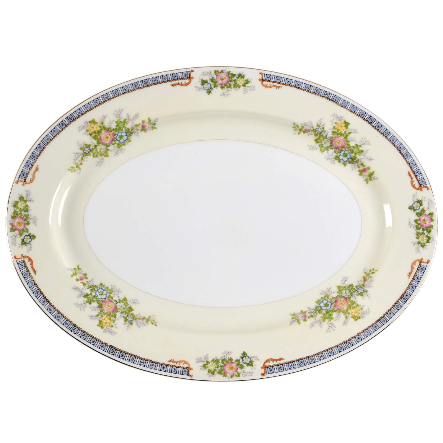 Cecil 14" Oval Serving Platter by Meito-1