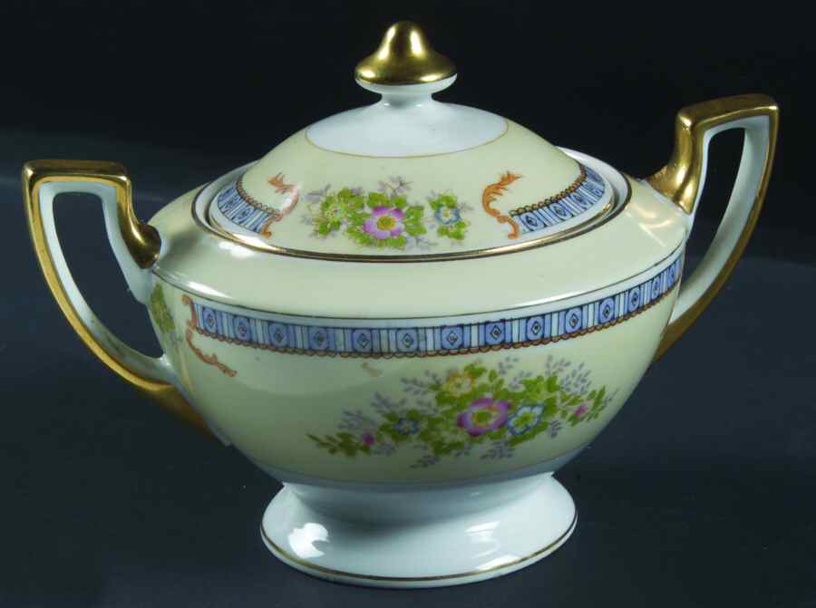 Cecil Sugar Bowl & Lid by Meito-1