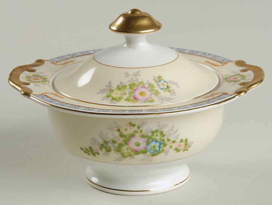 Cecil Sugar Bowl & Lid by Meito-1
