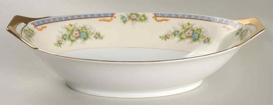 Cecil 11" Oval Vegetable Bowl by Meito-1