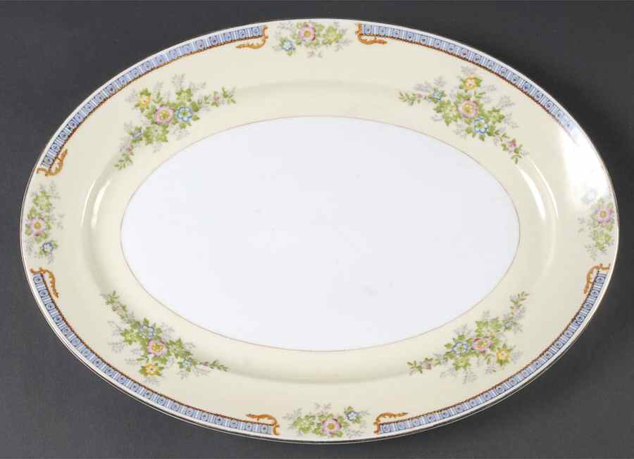 Cecil 13" Oval Serving Platter by Meito-1