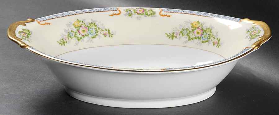 Cecil 11" Oval Vegetable Bowl by Meito-1