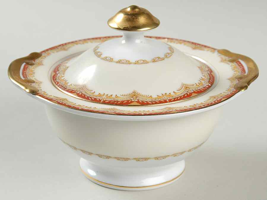 Celestine Sugar Bowl & Lid by Meito-1