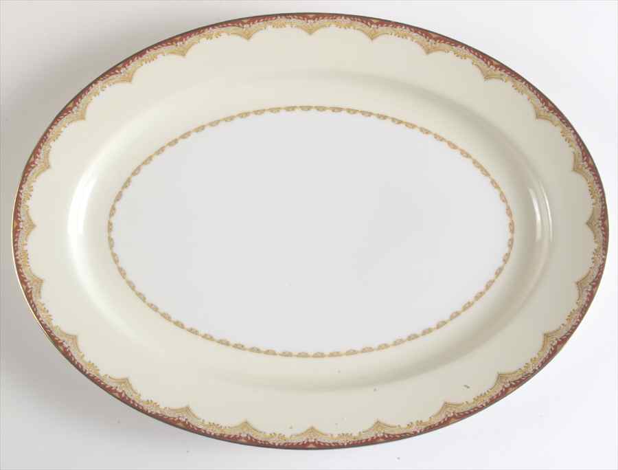Celestine 16" Oval Serving Platter by Meito-1