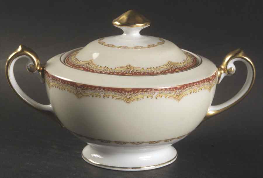 Celestine Sugar Bowl & Lid by Meito-1