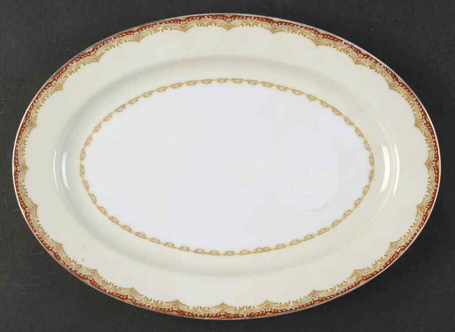 Celestine 11" Oval Serving Platter by Meito-1