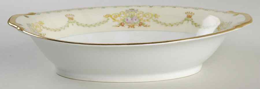 Celeste 9" Oval Vegetable Bowl by Meito-1
