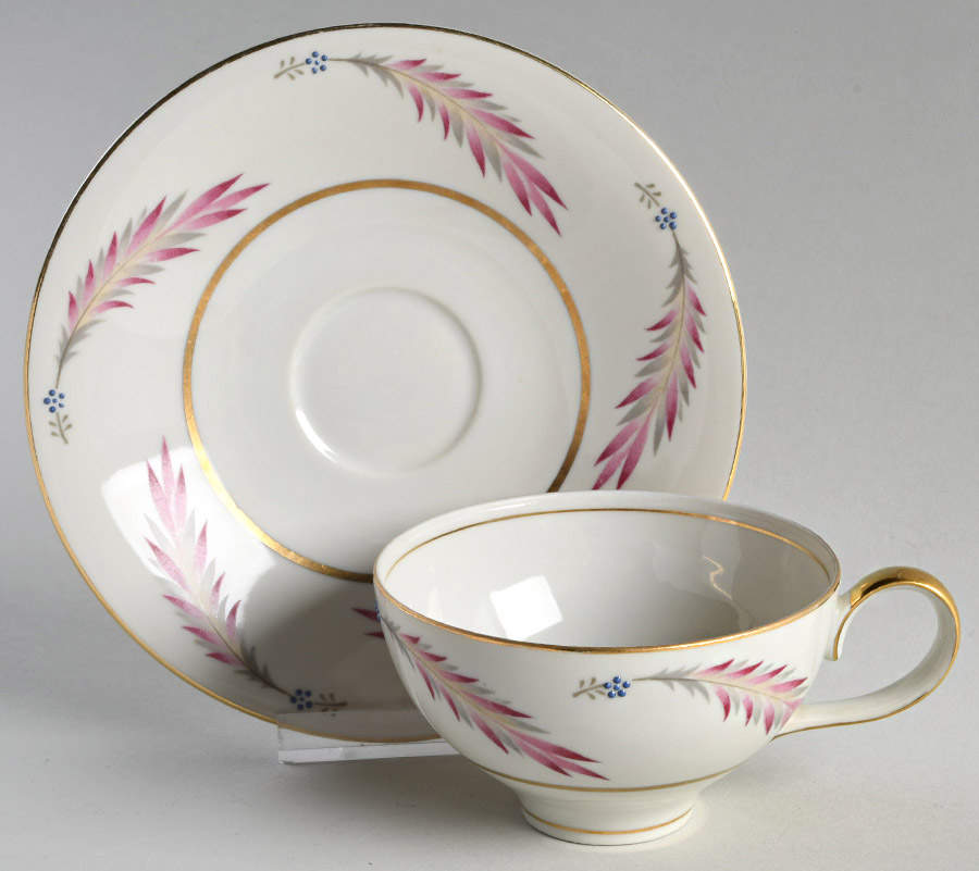 Chatham Flat Cup & Saucer Set by Meito-1