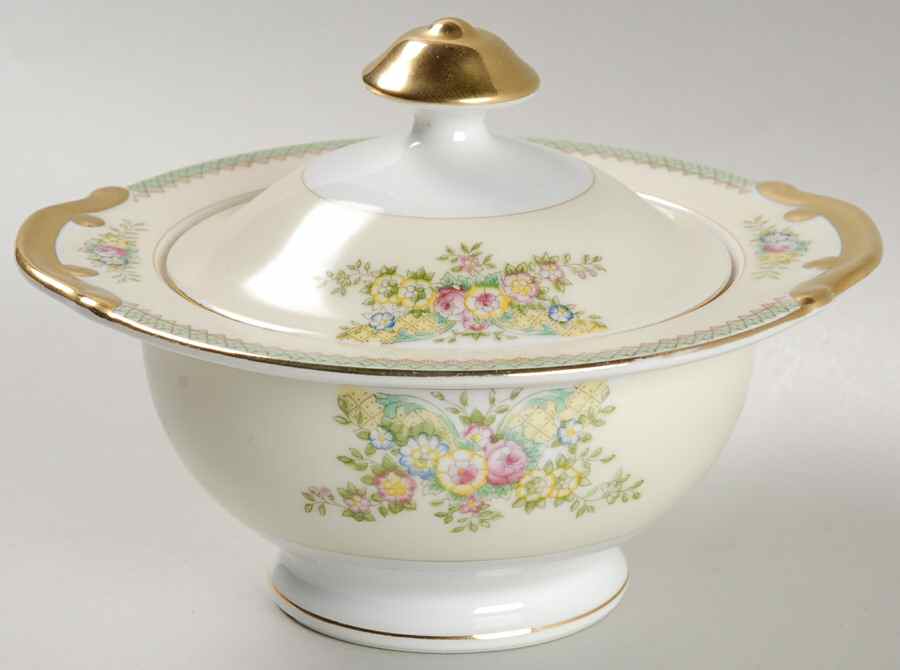 Chace Sugar Bowl & Lid by Meito-1