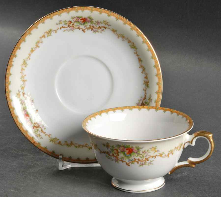 Chadwick Footed Cup & Saucer Set by Meito-1