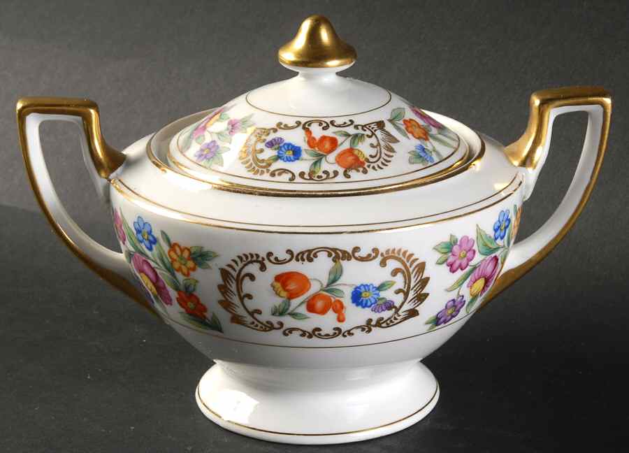 Chandresden Sugar Bowl & Lid by Meito-1