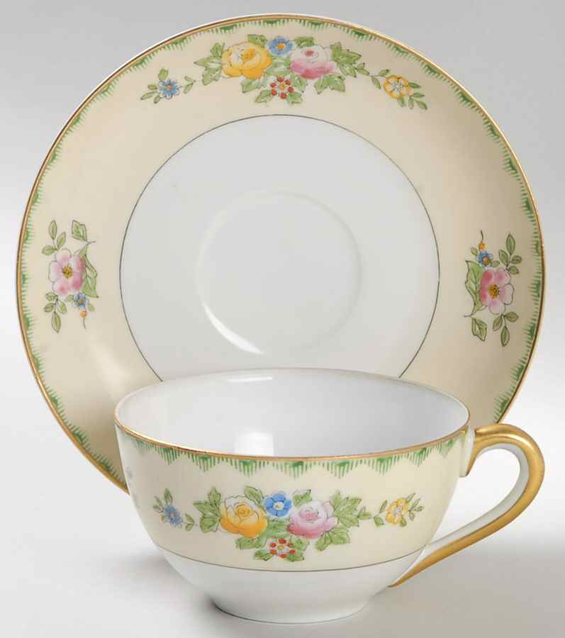 Chanhale Flat Cup & Saucer Set by Meito-1