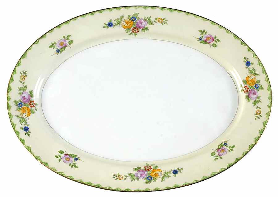 Chanhale 13" Oval Serving Platter by Meito-1