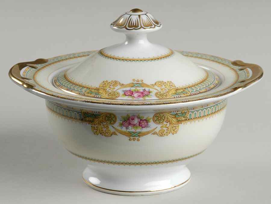 Charlotte Sugar Bowl & Lid by Meito-1
