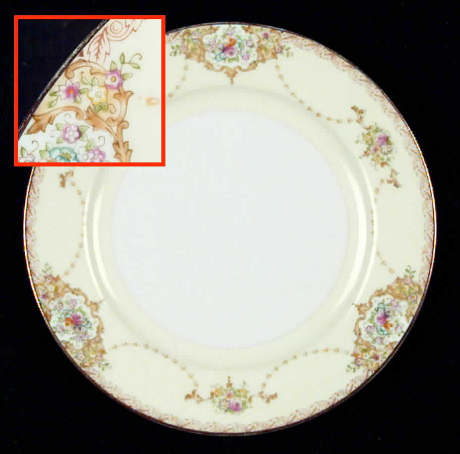 Claribel Bread & Butter Plate by Meito-1