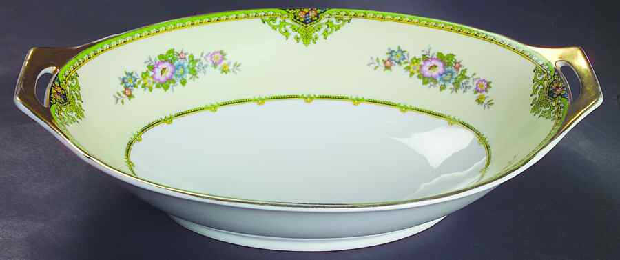 Clarence 11" Oval Vegetable Bowl by Meito-1