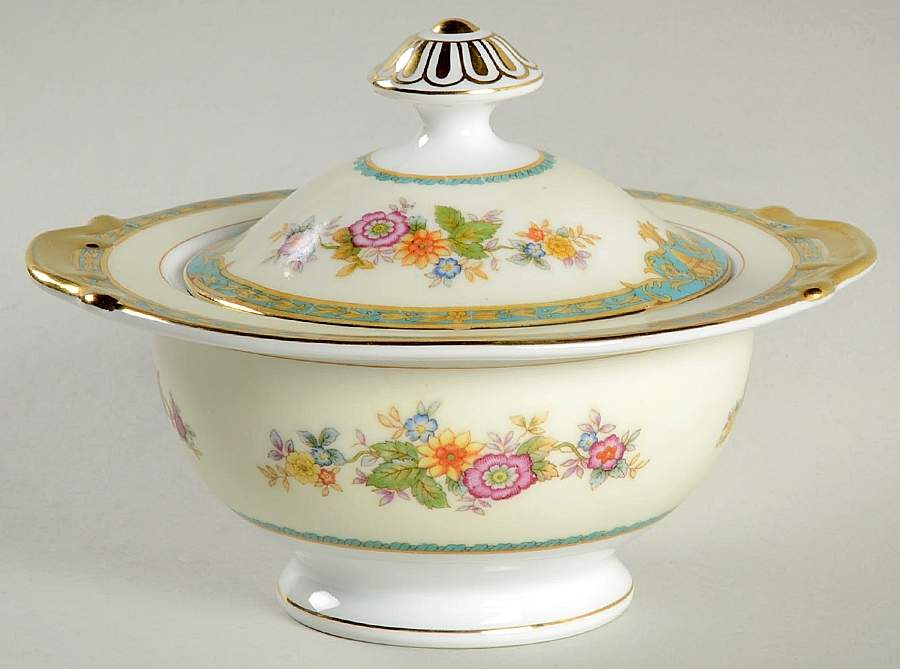 Clifton Sugar Bowl & Lid by Meito-1