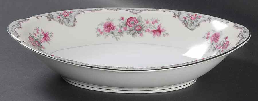 Corsage 11" Oval Vegetable Bowl by Meito-1
