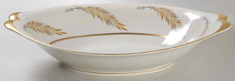 Courtley 12" Oval Vegetable Bowl by Meito-1