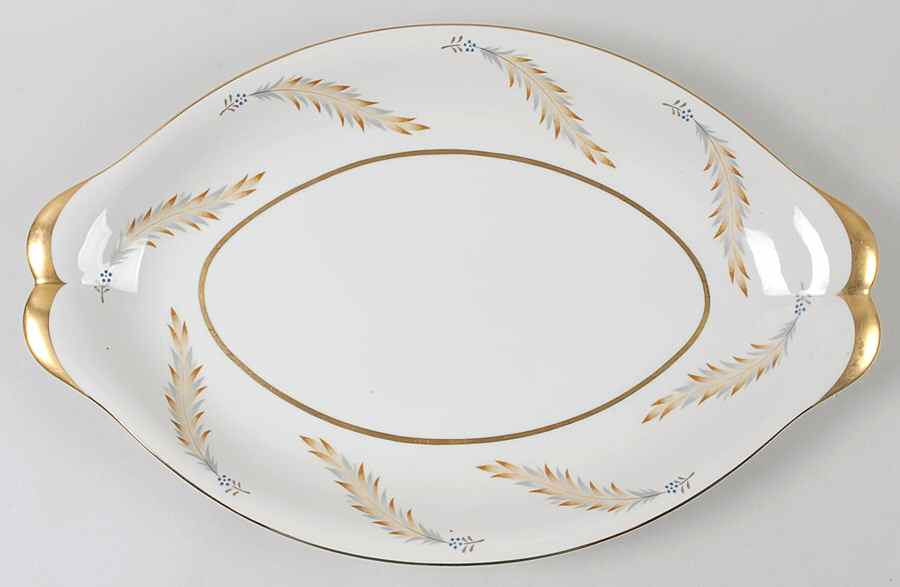 Courtley 17" Oval Serving Platter by Meito-1