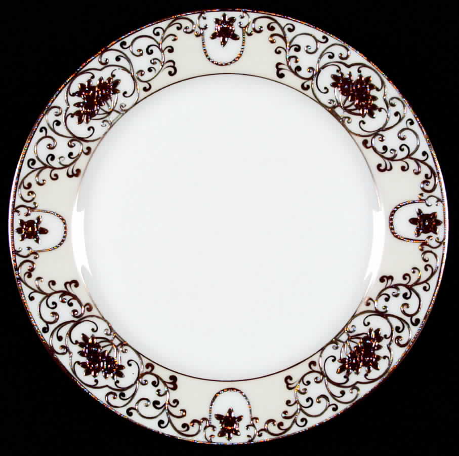 Crescent Dinner Plate by Meito-1