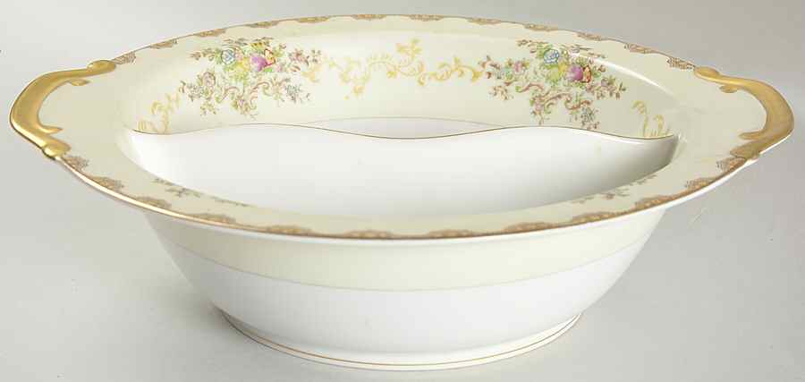 Dalton 10" Round Divided Vegetable Bowl by Meito-1