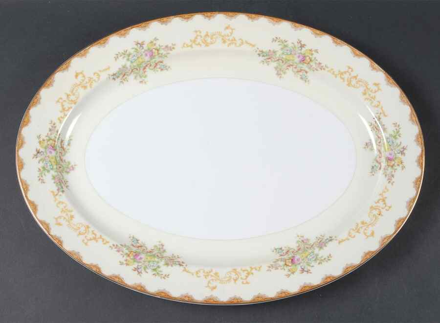 Dalton 16" Oval Serving Platter by Meito-1