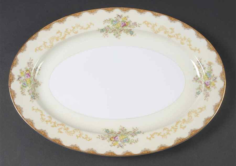 Dalton 12" Oval Serving Platter by Meito-1