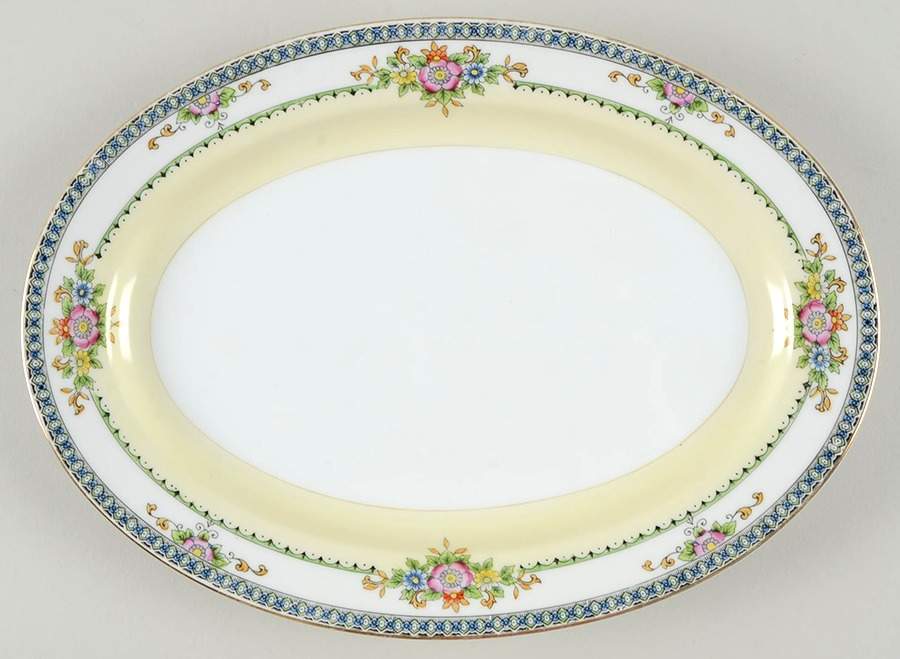 Delano 11" Oval Serving Platter by Meito-1