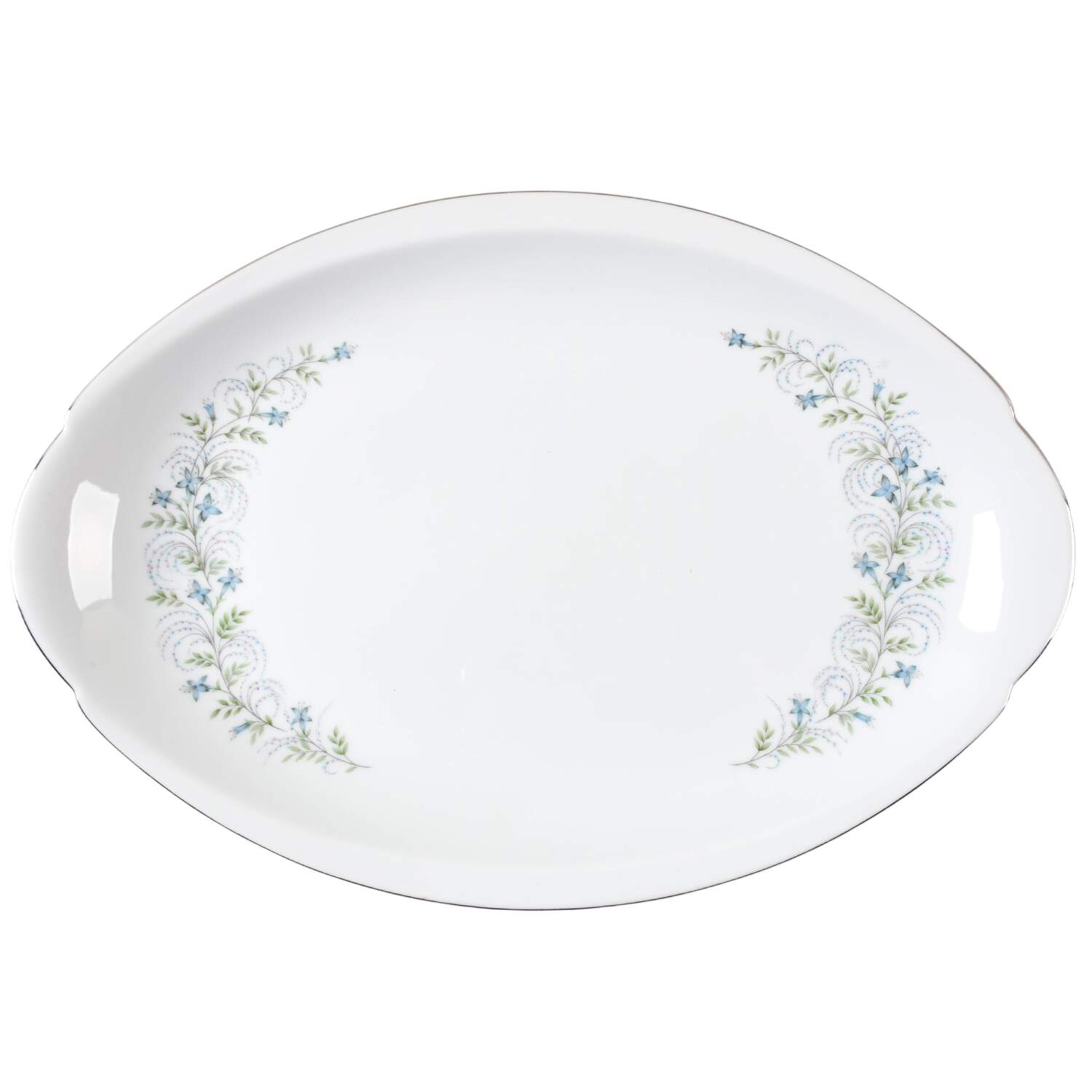 Delphine 16" Oval Serving Platter by Meito-1