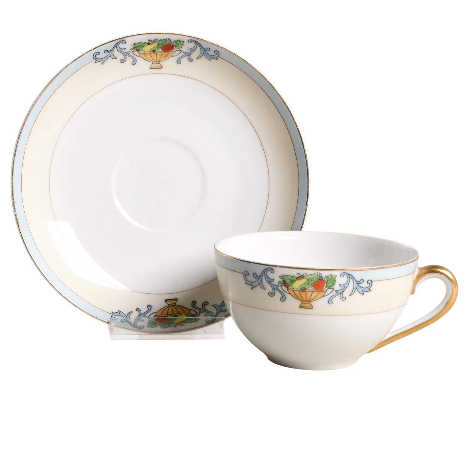 Delphi Flat Cup & Saucer Set by Meito-1