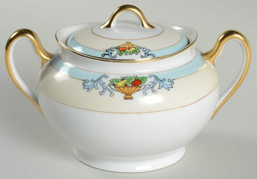 Delphi Sugar Bowl & Lid by Meito-1