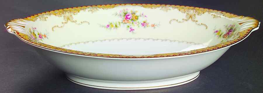 Derby 11" Oval Vegetable Bowl by Meito-1
