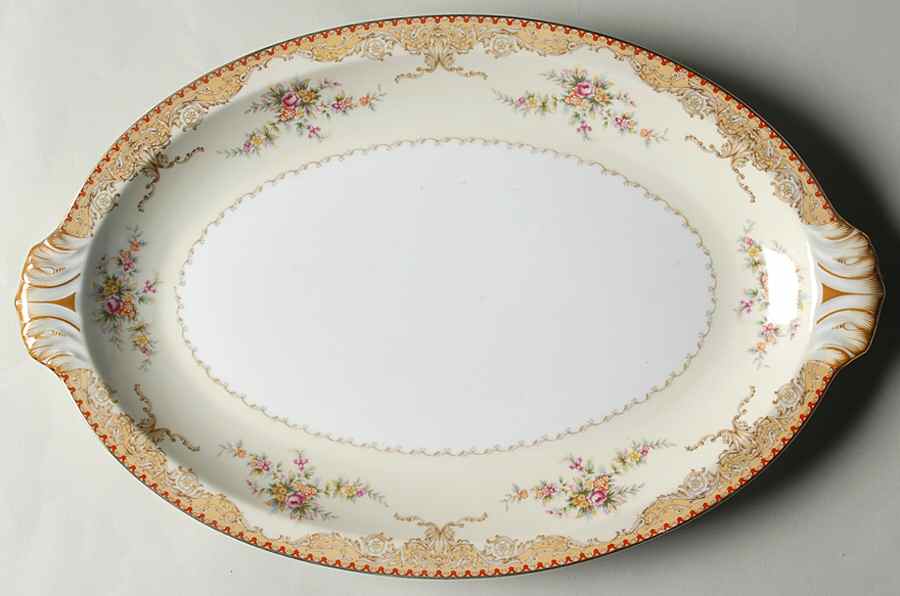 Derby 15" Oval Serving Platter by Meito-1