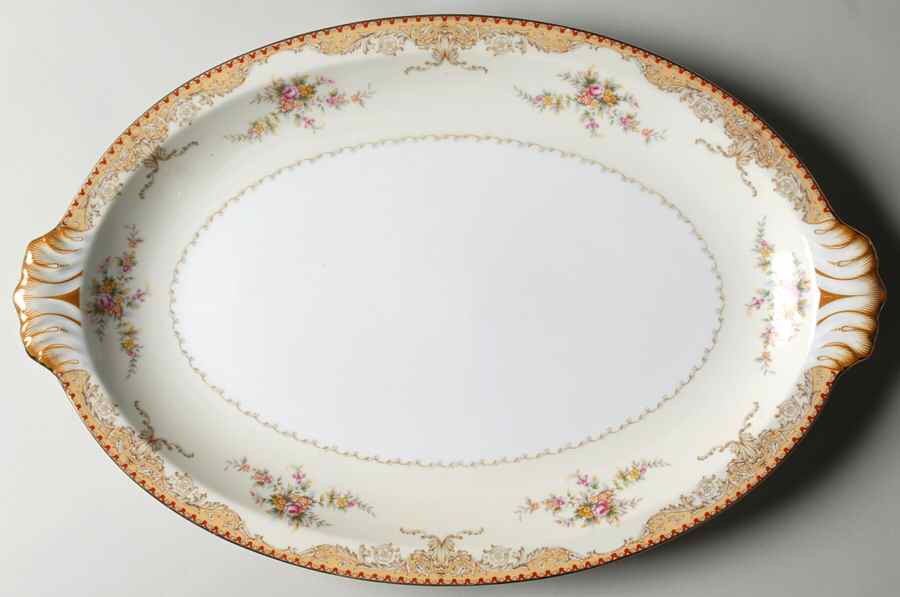 Derby 17" Oval Serving Platter by Meito-1
