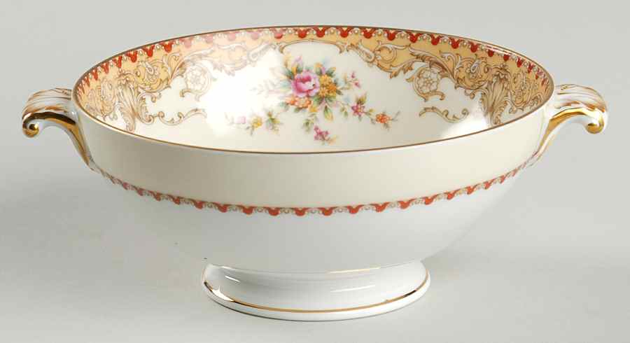 Derby Footed Cream Soup Bowl by Meito-1