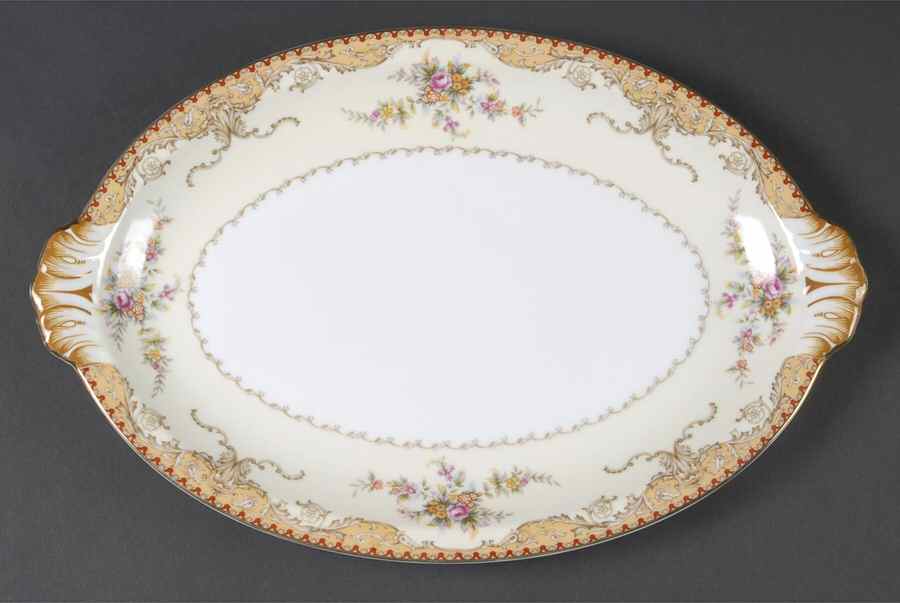 Derby 13" Oval Serving Platter by Meito-1
