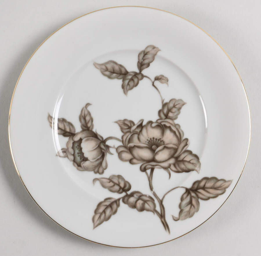 Desert Rose Salad Plate by Meito-1