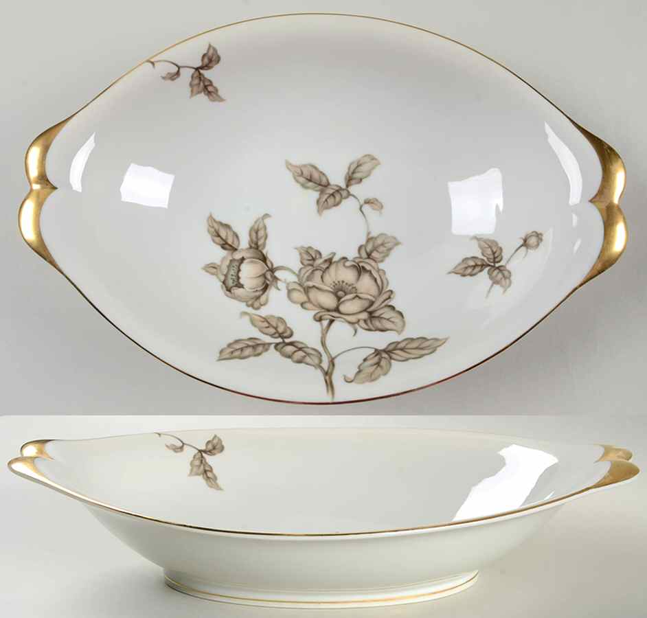 Desert Rose 11" Oval Vegetable Bowl by Meito-1