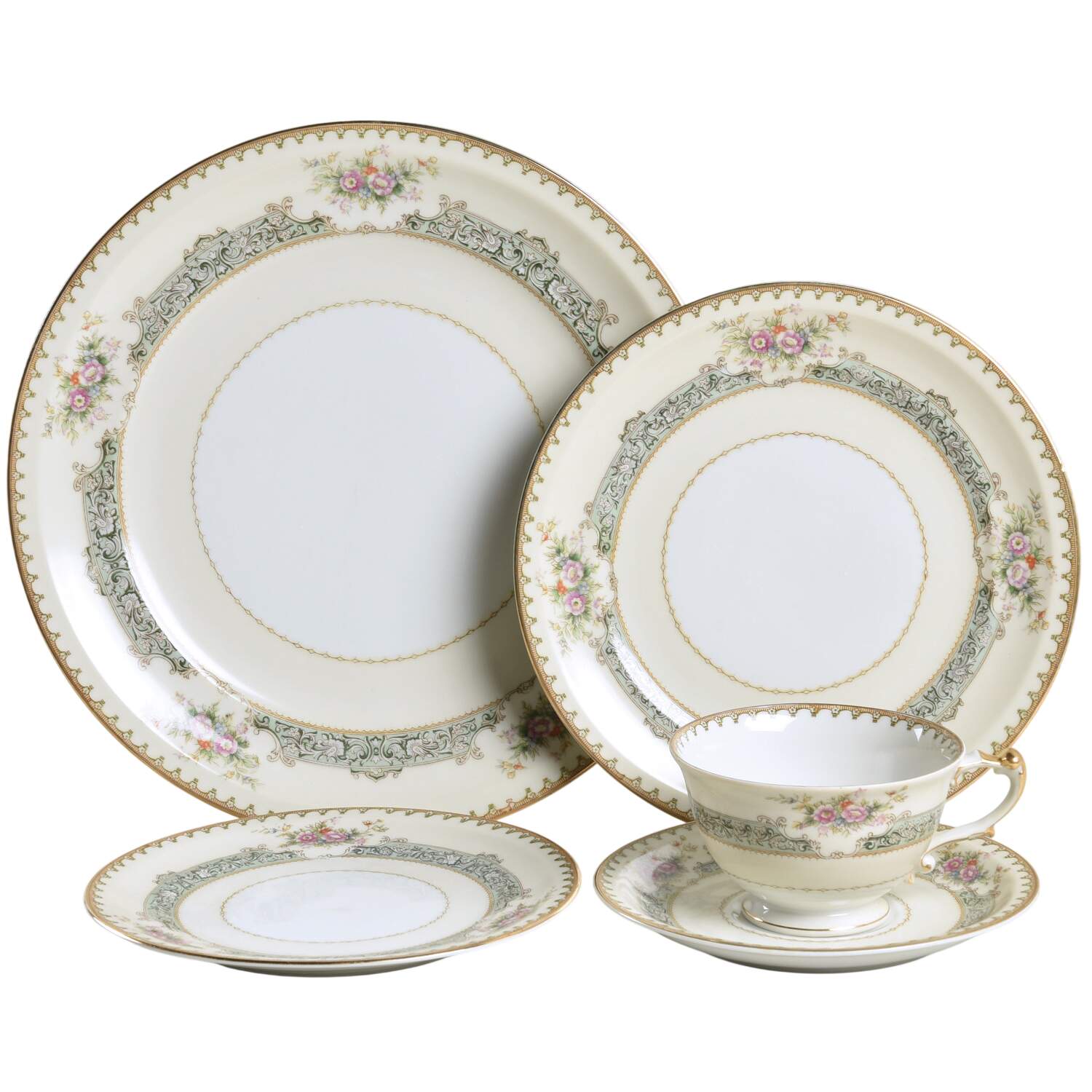 Dexter (Empire Shape) 5 Piece Place Setting by Meito-1