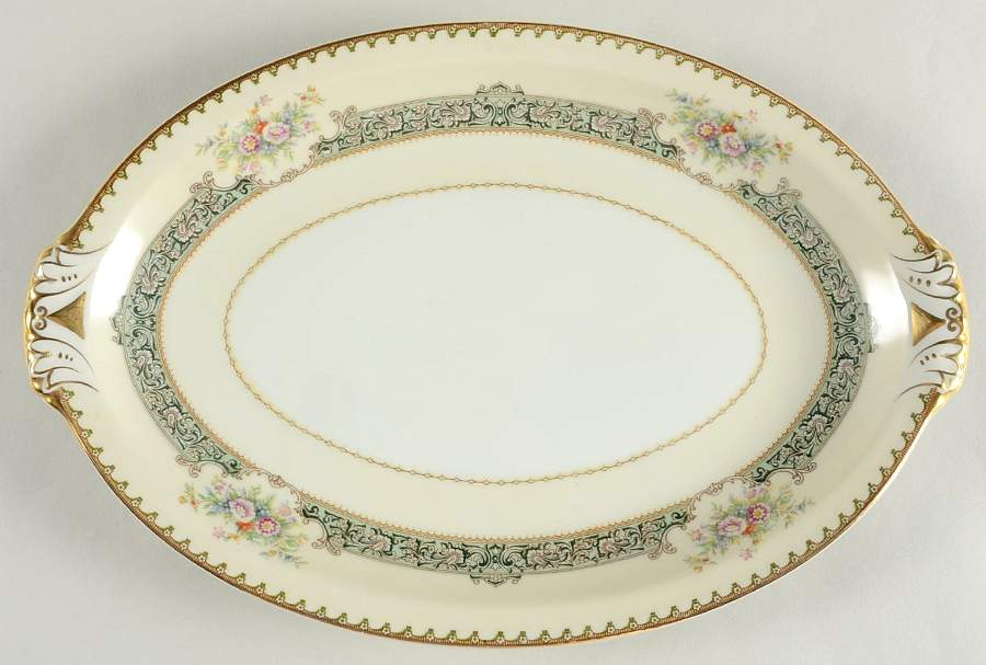 Dexter (Empire Shape) 13" Oval Serving Platter by Meito-1