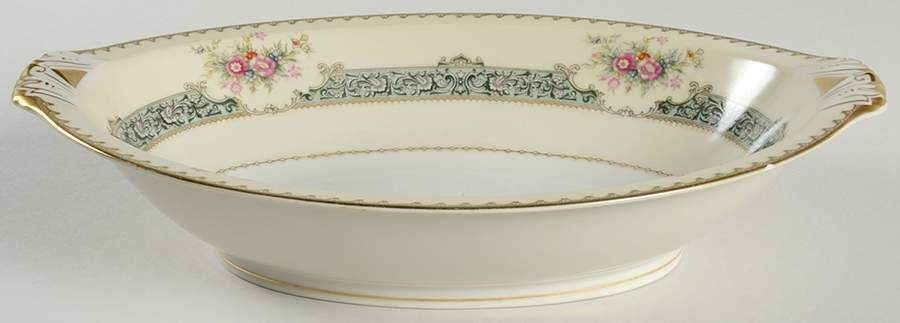 Dexter (Empire Shape) 11" Oval Vegetable Bowl by Meito-1